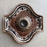 Vintage Fat Lava ceramic Hustadt Leuchten wall lamp