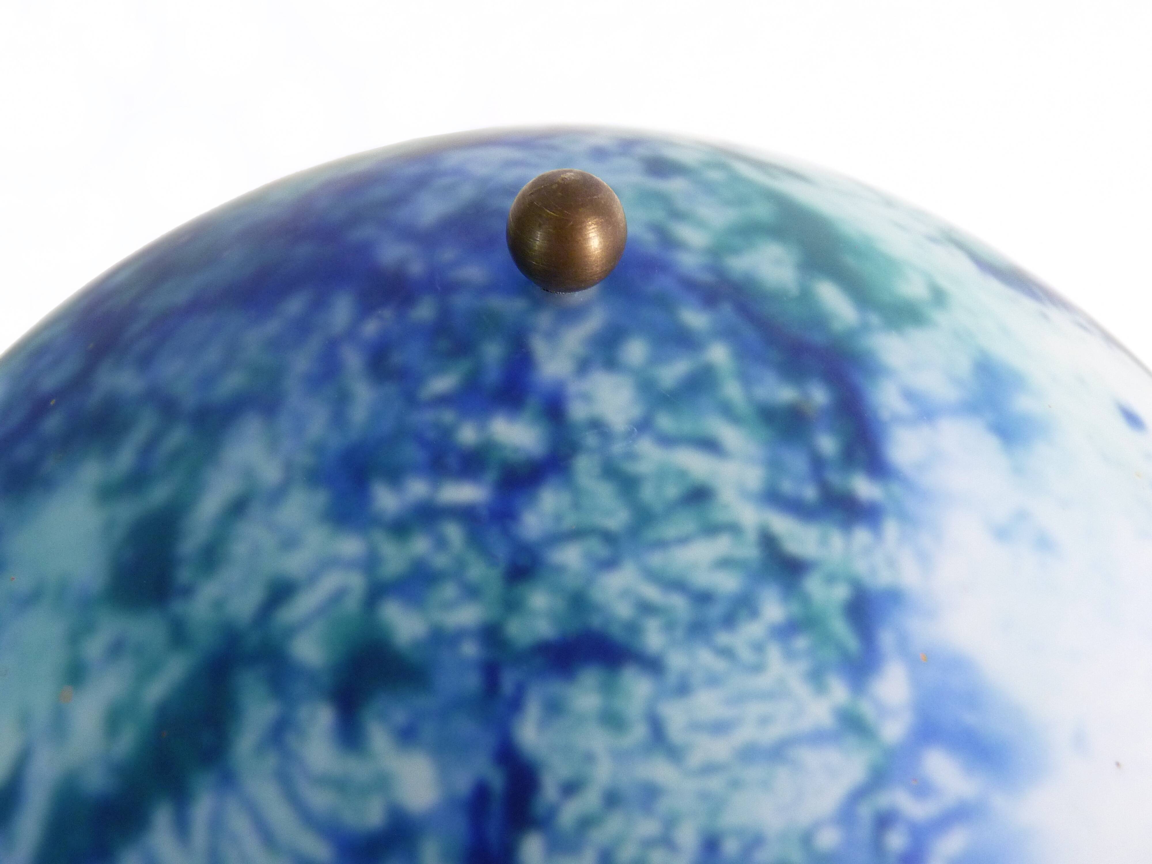 Glass paste mushroom lamp, swivel head, years 60