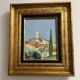 Provençal oil painting with knife - beautiful golden frame - 35 x 40 cm