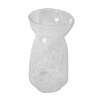 Moulded glass hydroculture vase