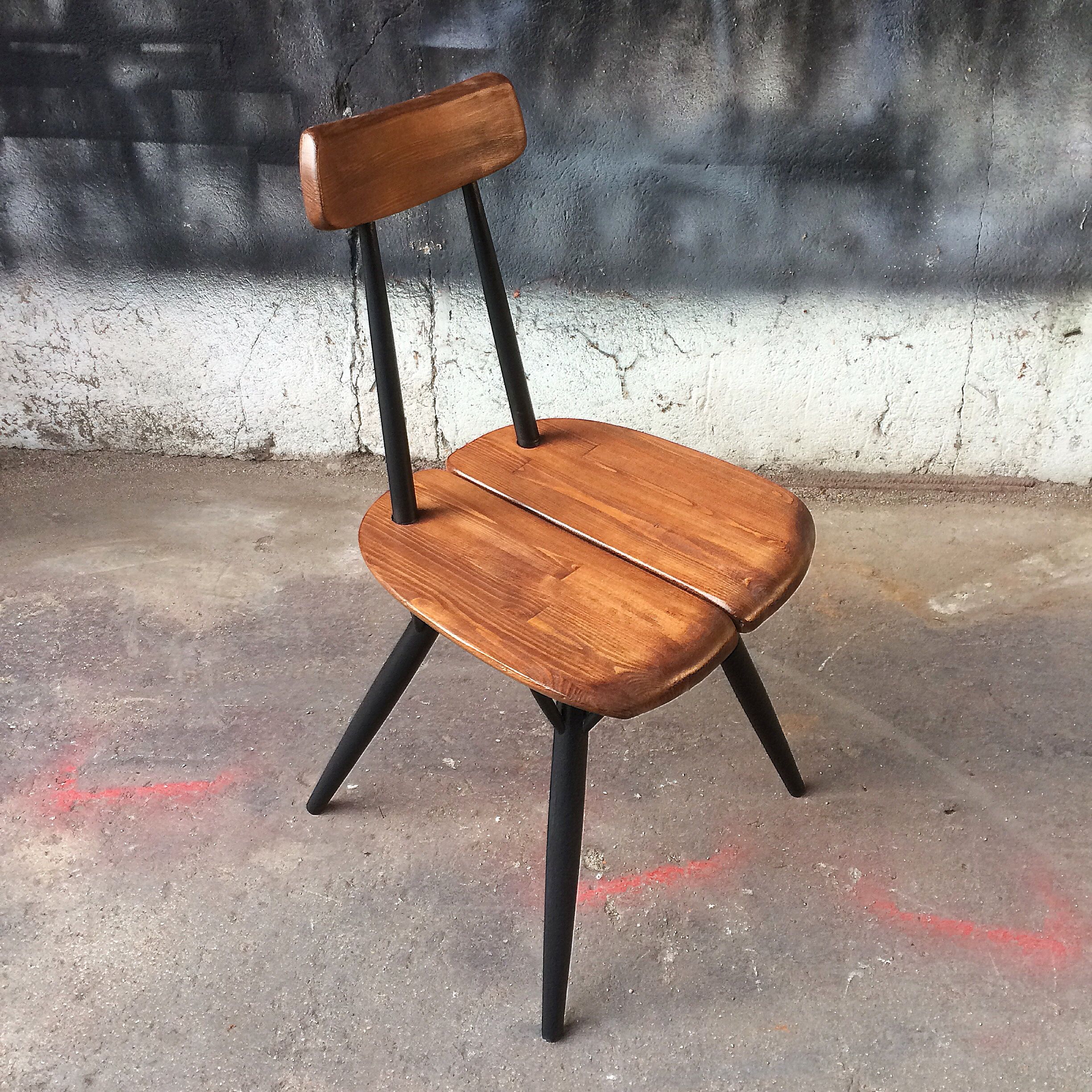 Chairs & stool Pirkka by Ilmari Tapiovaara, 1950