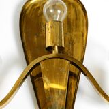 Large heavy Mid Century brass wall light from a German church