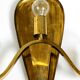 Large heavy Mid Century brass wall light from a German church