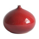 Red fig vase by Rogier Vandeweghe for Perignem, Belgium 1963.