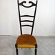 Chiavari chairs with high backs Mid Century Modern Paolo Buffa 1950s
