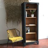 Wooden and black library