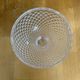 Set of 7 Glass Ice Cream Bowls Diamond Point France Vintage #E076