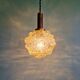 Amber bubble glass pendant (5 available), Helena Tynell, 1970