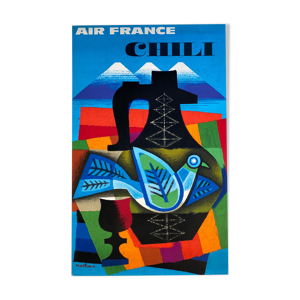Affiche ancienne original Air France