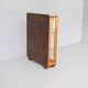 Art Deco burl walnut and glass cabinet