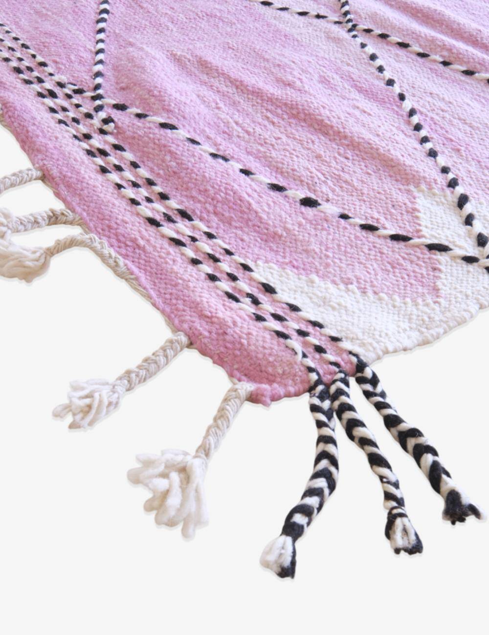 Pink Kilim Rug - 245 x 171 cm