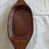 2 plats en bois de coco