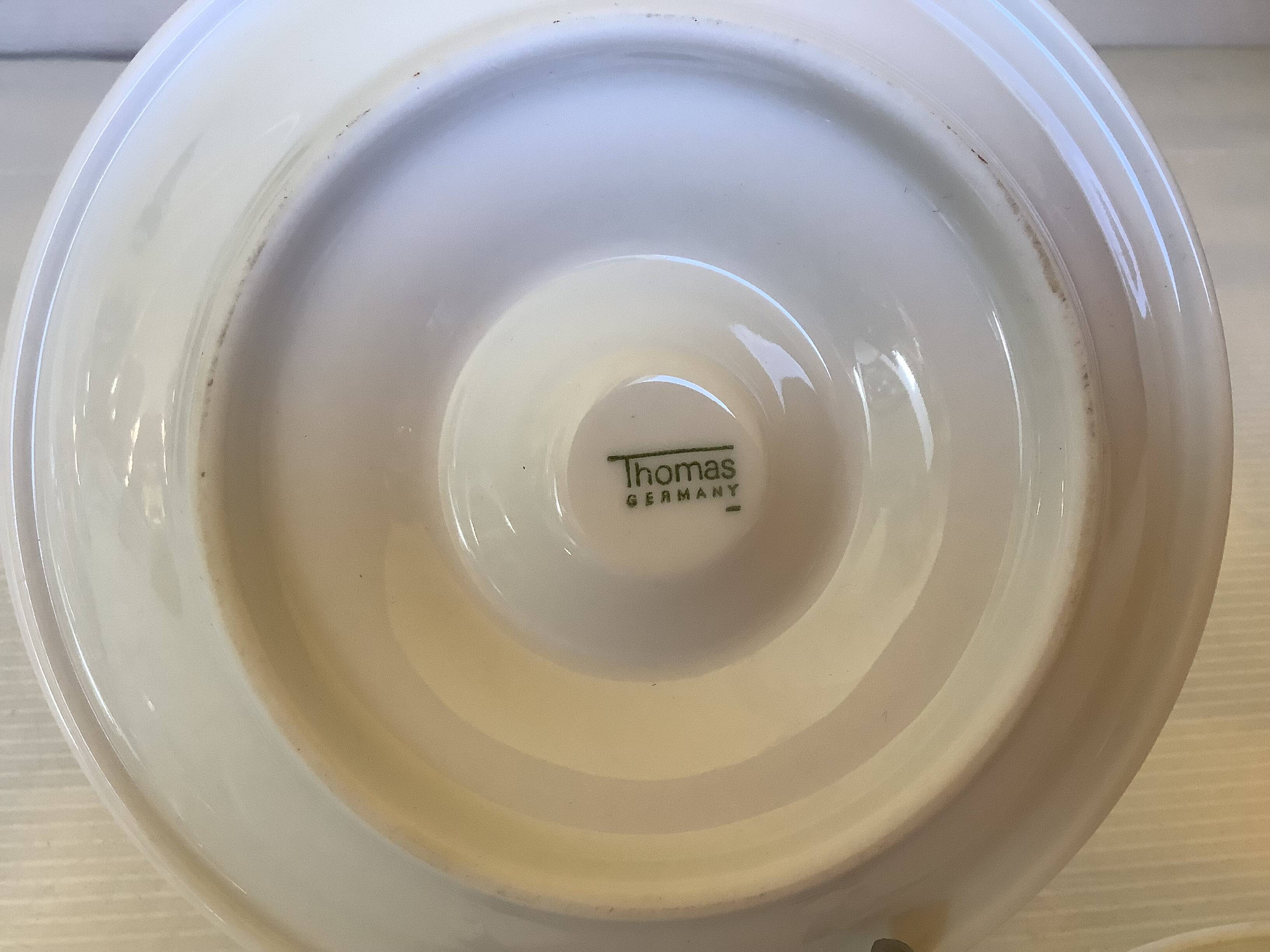 Trio of white egg cups Thomas Germany