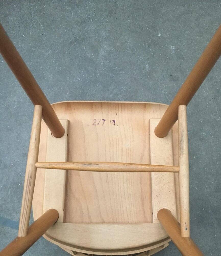 Mid-century German dining chairs, set of 3