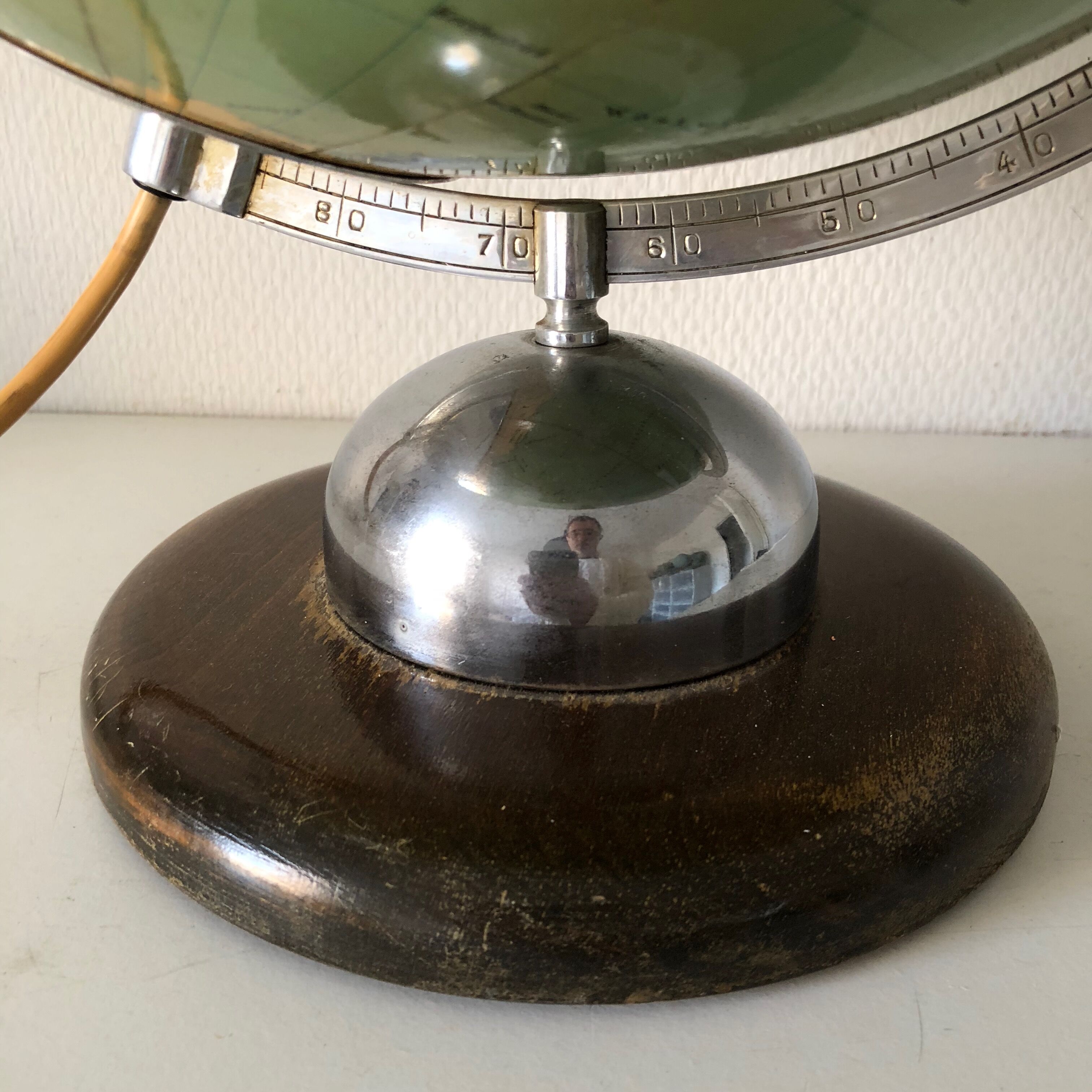 Globe glass 45 cm Dietrich Reimer vintage 1961