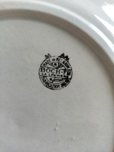 Copenhagen Boch la Louvière earthenware dishware service