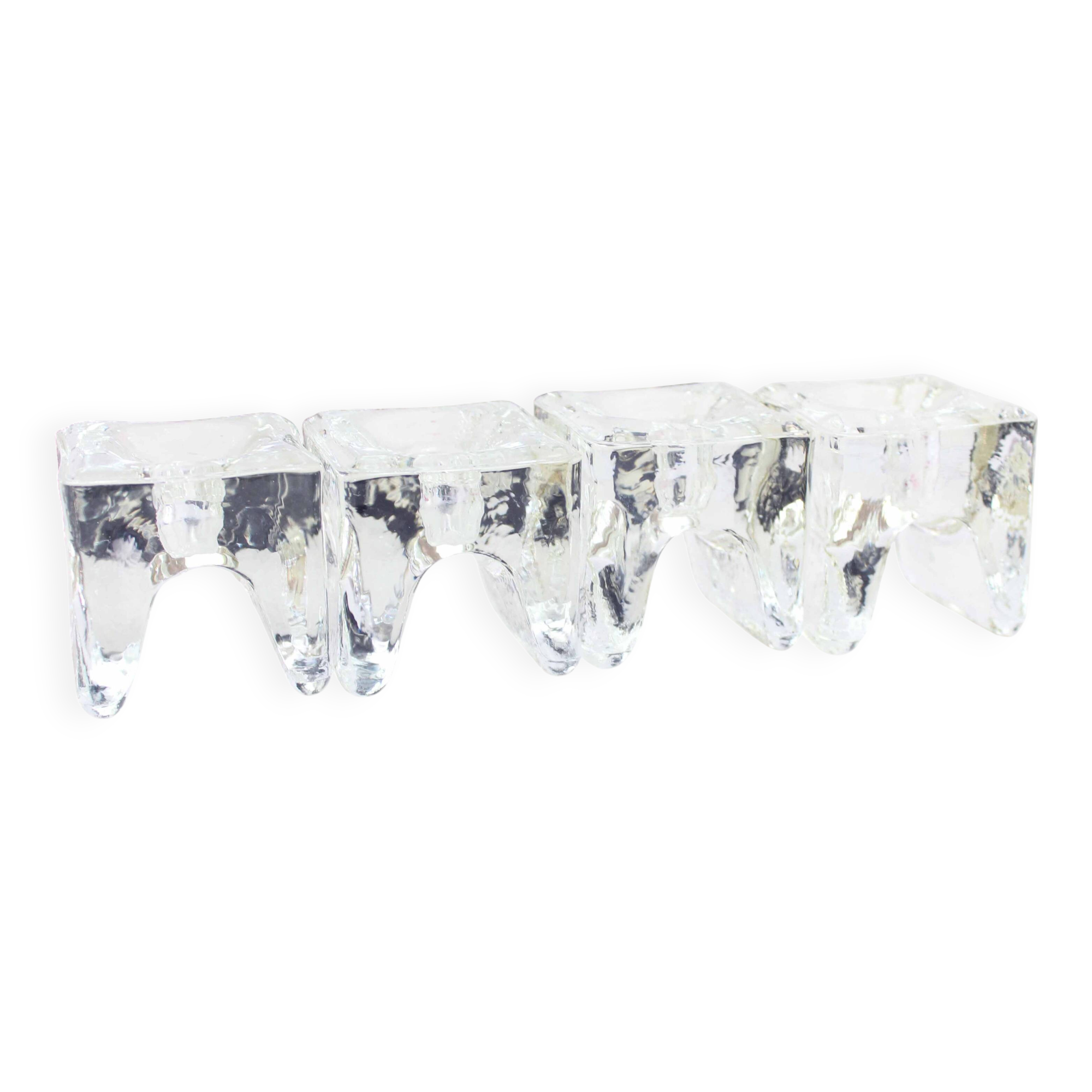 Set of 4 candle holders JUHAVA OY Finland Ri-Jalka 1970