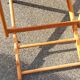 Chaise longue, chilienne vintage ton orangé