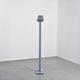 ID-S floor lamp in gray lacquered metal by Ettore Sottsass, Zumtobel, circa 1987
