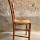 Chaise paillée & bois