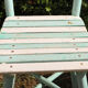 Lot de 3 chaises de jardin en bois latté