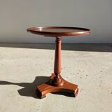 Mini harness or pedestal table in natural wood