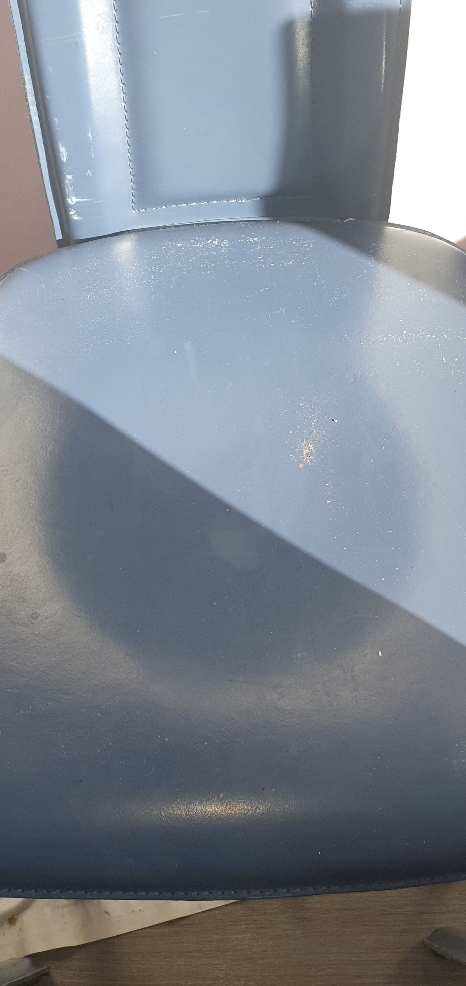 6 David Lange leather chairs, 1970/80