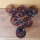 BIOT - Set of 6 bubble glass water tumblers in amethyst colour.