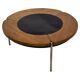 Vintage rosewood coffee table with glass, Denmark, 70s design