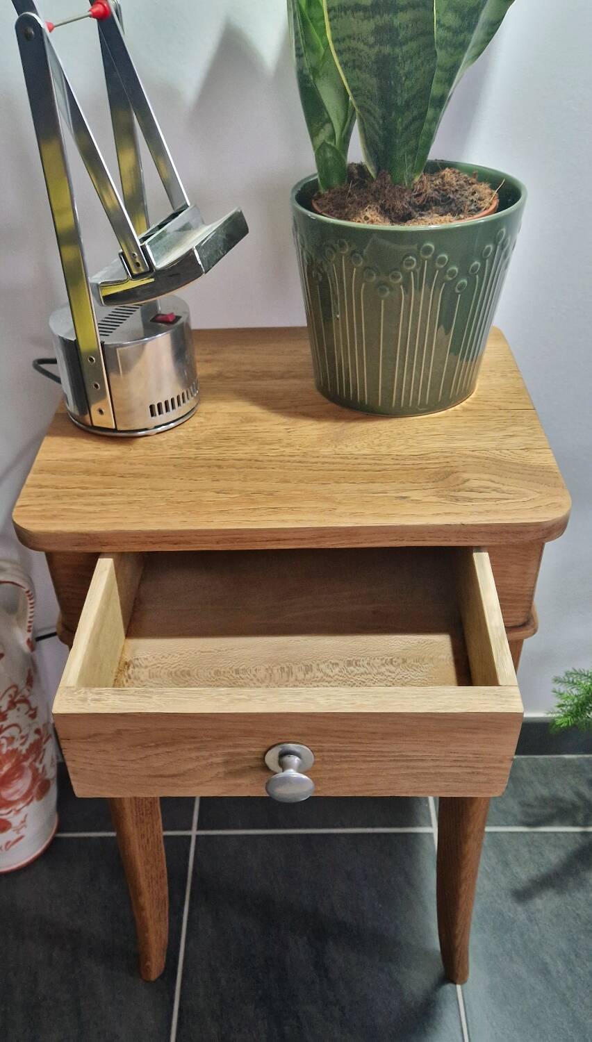 1940s oak side table
