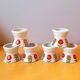 Set of 6 pop 70s poppies