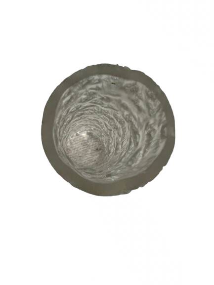 Metal and glass ceiling light