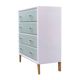 Vintage 1950s compass foot chest of drawers