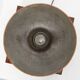 Lampe Art déco sculpturale en bois avec éclairage sur base carrée, vers 1920