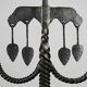 Hand-Forged Wrought Iron Brutalist Candelabra, Scandinavia — circa 1960s/1970s