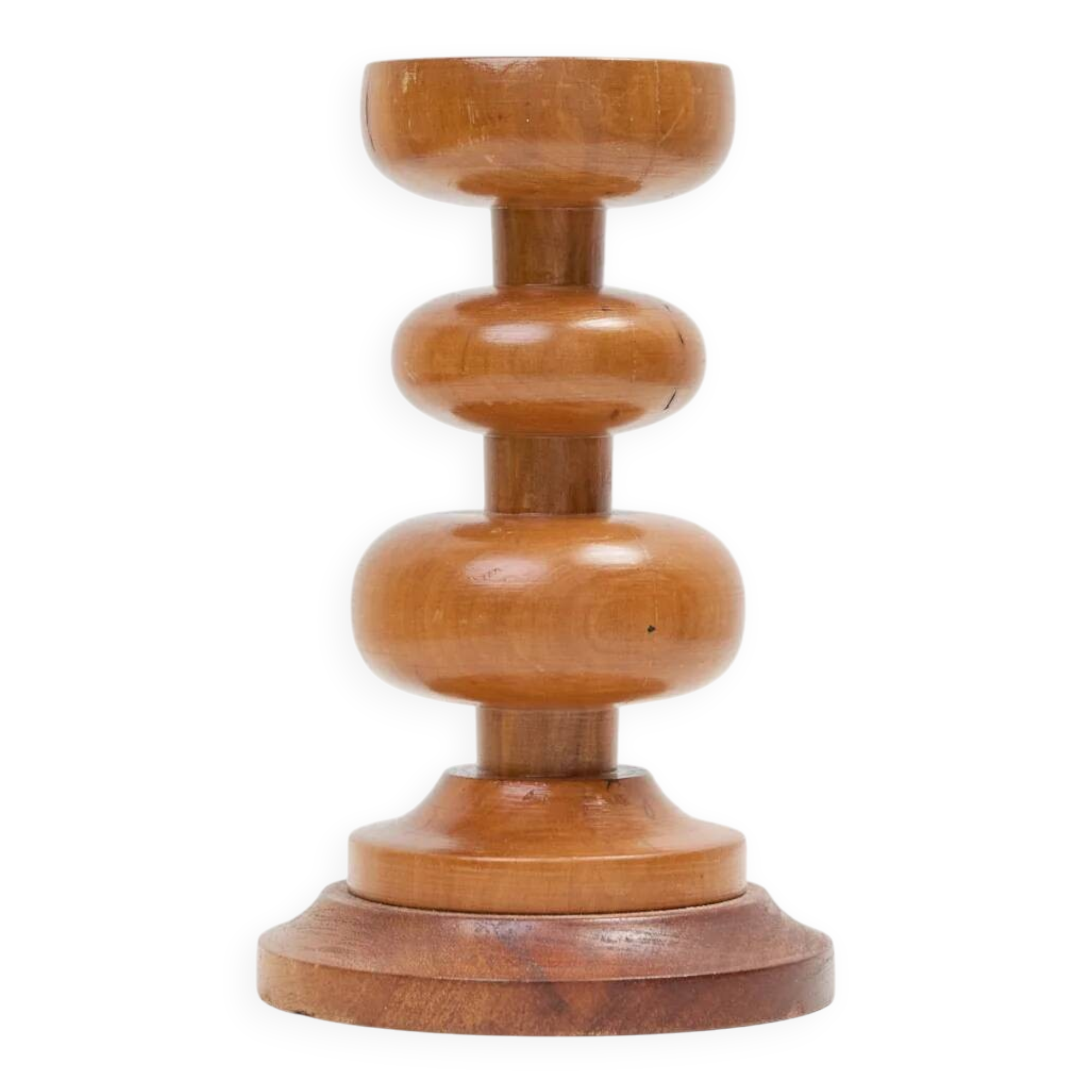 Wooden candlestick, 1970s