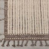 Ivory grey wool rug 150/250cm