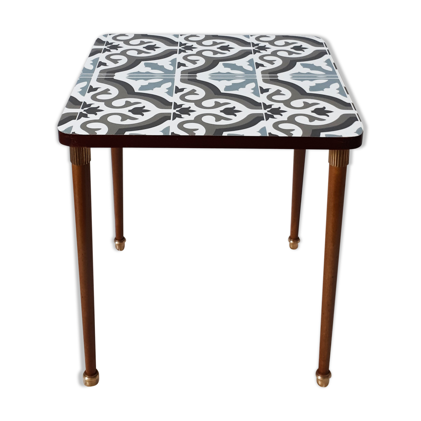 Vintage side table, plant door