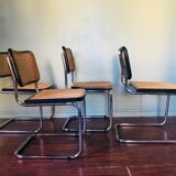 Suite of 4 chairs B32 by Marcel Breuer 70