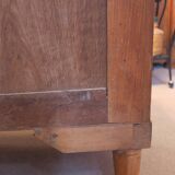 1925 sideboard with two doors, two drawers and beveled mirror, marble top