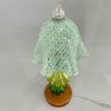 Italian hand made murano glass mushroom table lamp