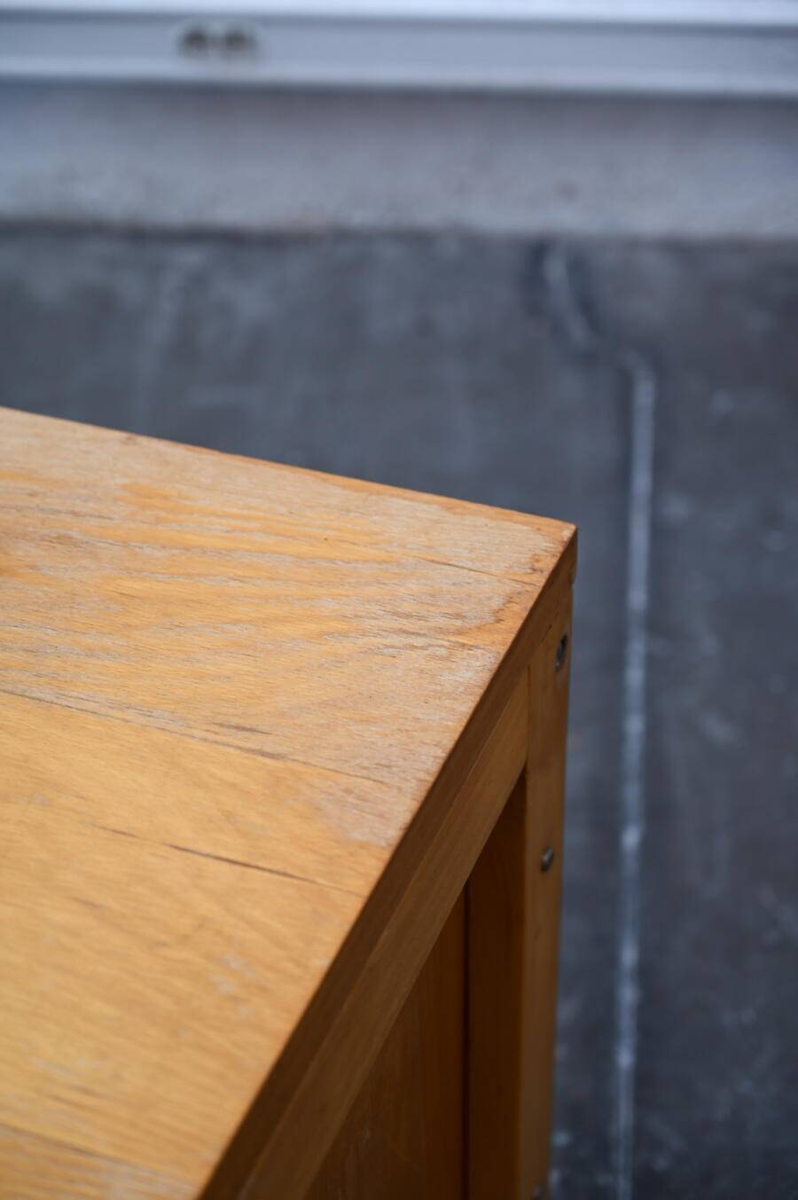 Light wood desk