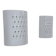 Pair of vintage wall lights in white porcelain, France, 1980.