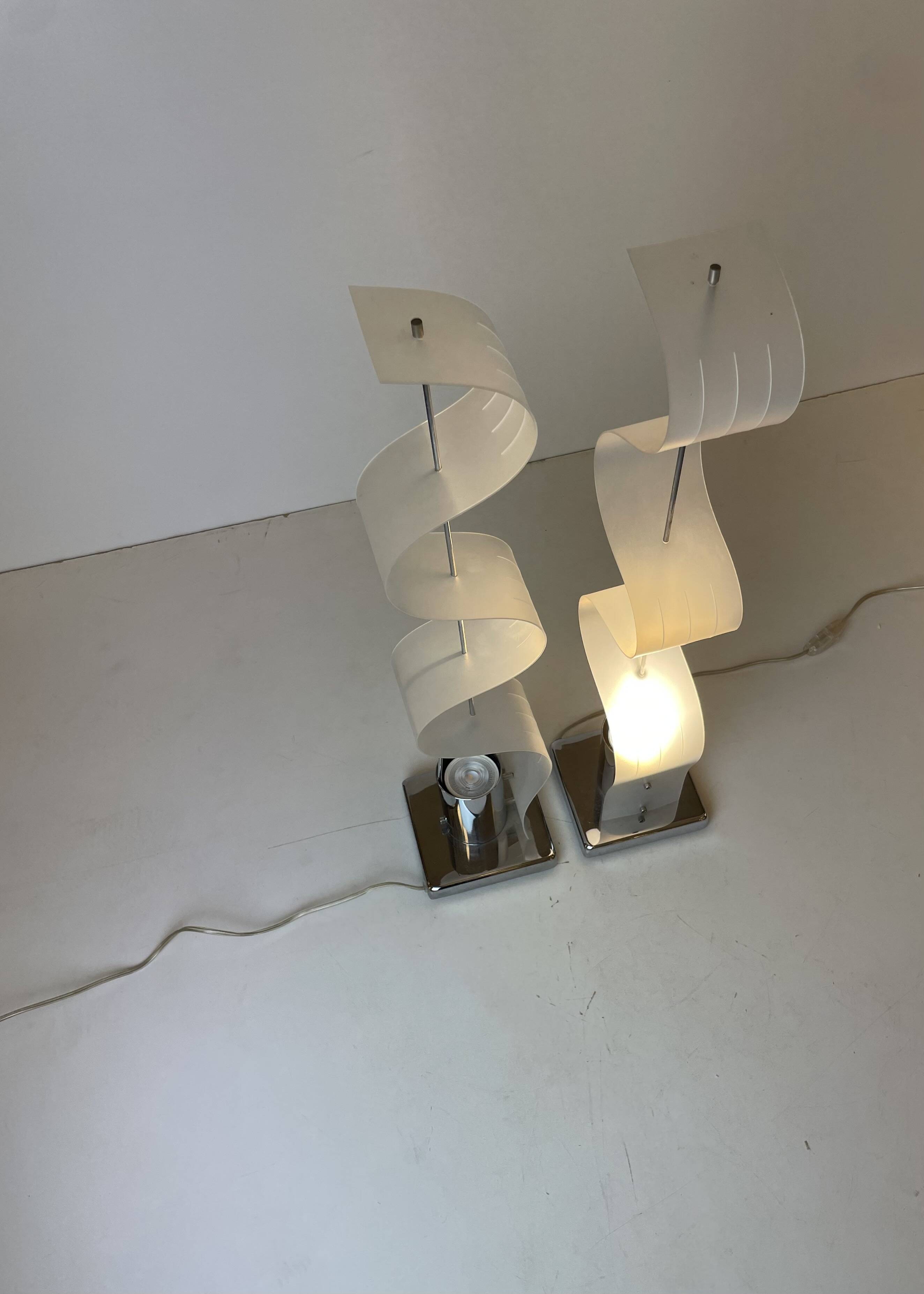 Pair of Late Modernist Table Lamps, 1990s~2000s