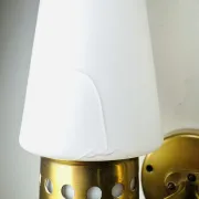 Brass Coloured Double Wall Lamp By Hans-Agne Jakobsson For Markaryd, Sweden, 1960'S