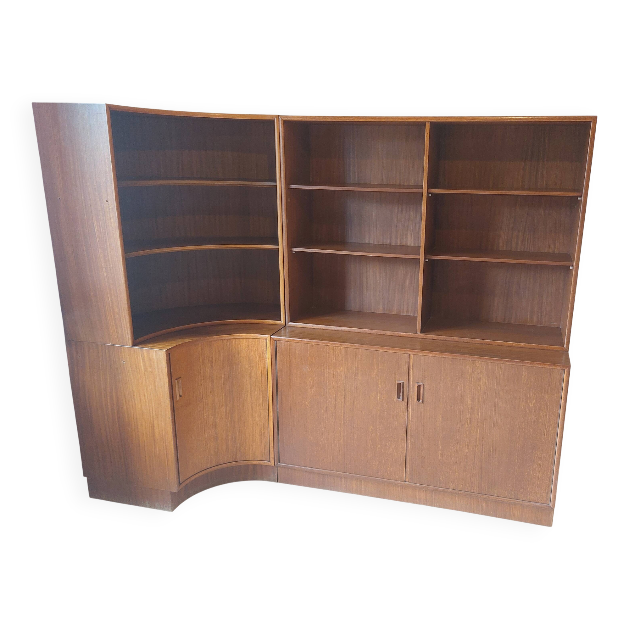 ensemble bibliothèque / rangement vintage modulable