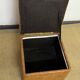 Vintage Sede leather pouf with chest