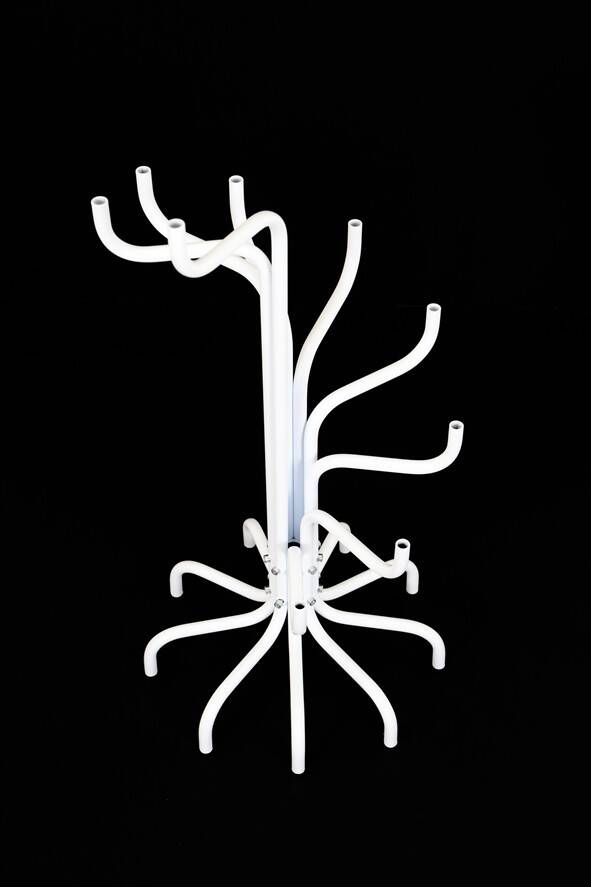 Grand candélabre David Klein-Saks / blanc / design postmoderne danois / années 1980