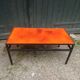 Table basse en lave émaillé orange des années 70