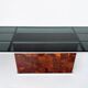 Dining Table by Romeo Rega for Mario Sabot, Burl Wood and Glass, 1970s